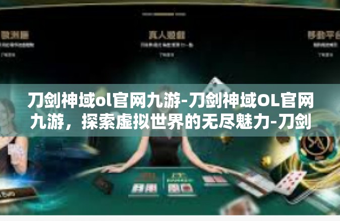 刀剑神域ol官网九游-刀剑神域OL官网九游，探索虚拟世界的无尽魅力-刀剑神域ol官网九游